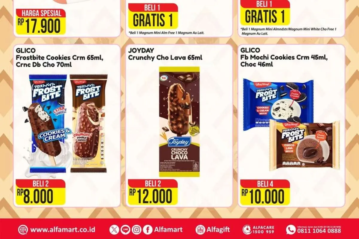 Promo Es Krim Alfamart Hari Ini, Beli 4 cuma Rp 10.000