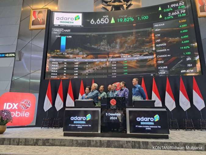 ADRO Umumkan Harga Penawaran Final PUPS AADI Rp 5.960 per Saham