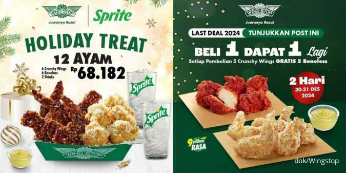 Promo Wingstop Last Deal 2024, Buy 5 Get 5 Boneless Aneka Rasa