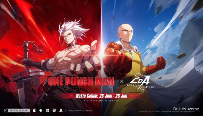 Kode Redeem Crystal of Atlan Juni 2025 Terbaru Edisi Kolaborasi One Punch Man
