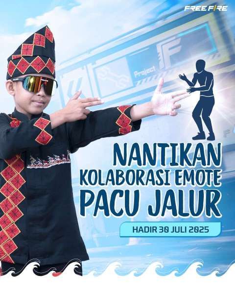 Kolaborasi Emote Pacu Jalur Free Fire (FF)
