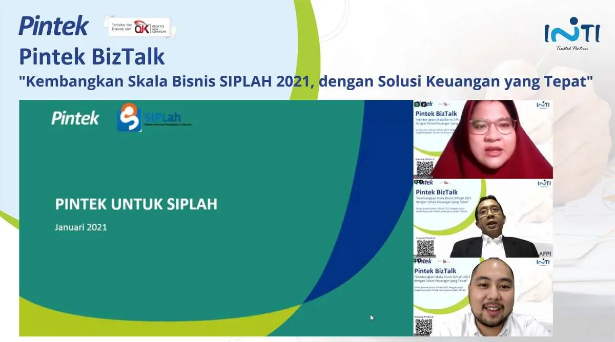 Pintek menggandeng marketplace INTI untuk pembiayaan UKM SIPlah