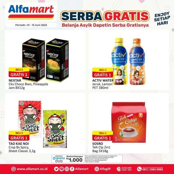 Promo Alfamart Serba Gratis Periode 1-15 Juni 2023