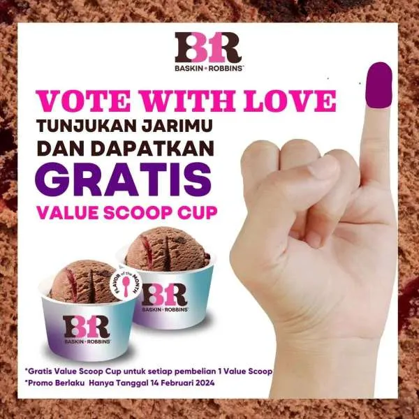 Promo Baskin Robbins Spesial Pemilu 14 Februari 2024