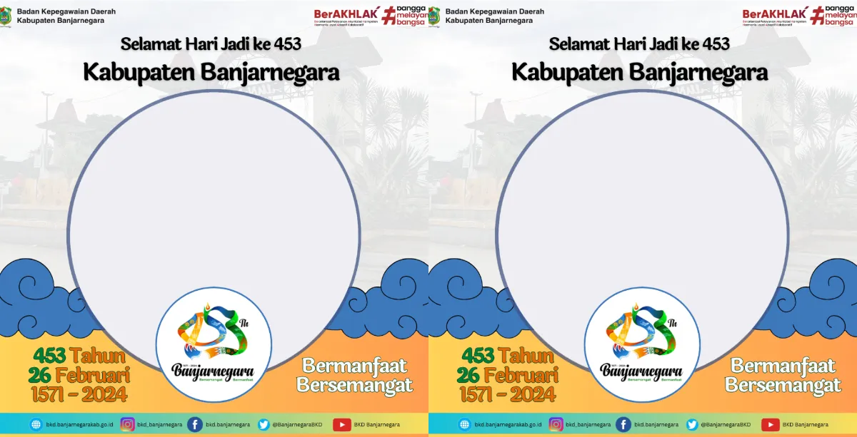20 Twibbon Hari Jadi Banjarnegara ke-453 Tahun, Simpan Bingkai Fotonya