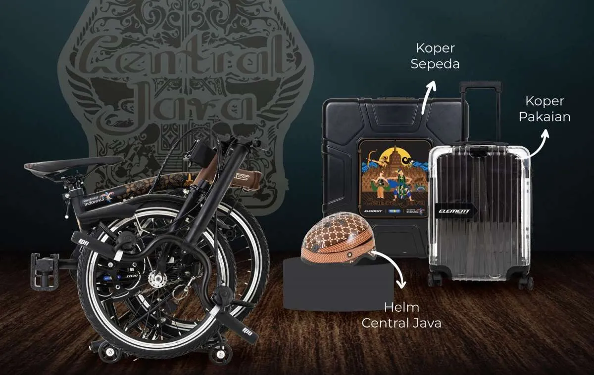 Baru, simak harga sepeda lipat Element Pikes Central Java edition yang tampil unik
