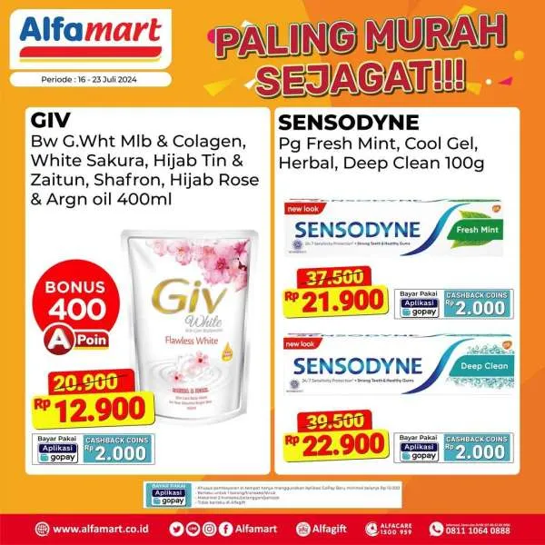 Promo Alfamart Paling Murah Sejagat Periode 16-23 Juli 2024