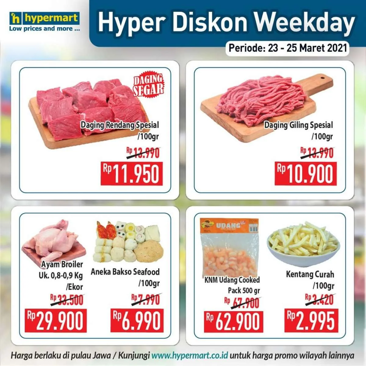 Paling baru! Promo Hypermart weekday 23-25 Maret 2021, diskonan hari kerja