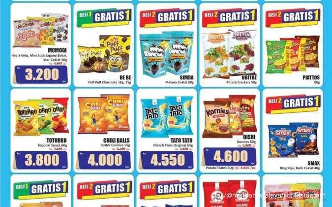 Promo KJSM Hari Hari Swalayan Agustus, Promo Greenfields dan Piattos Beli 2 Gratis 1