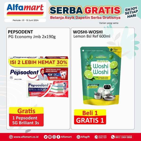 Promo Alfamart 1-15 Juni 2024, Serba Gratis Setiap Hari