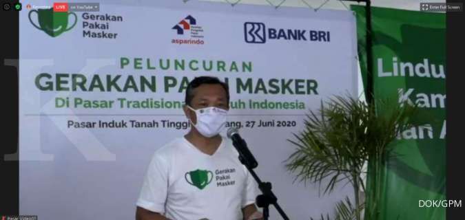 Jaga ekonomi lewat pasar tradisional, GPM ajak masyarakat disiplin pakai masker 