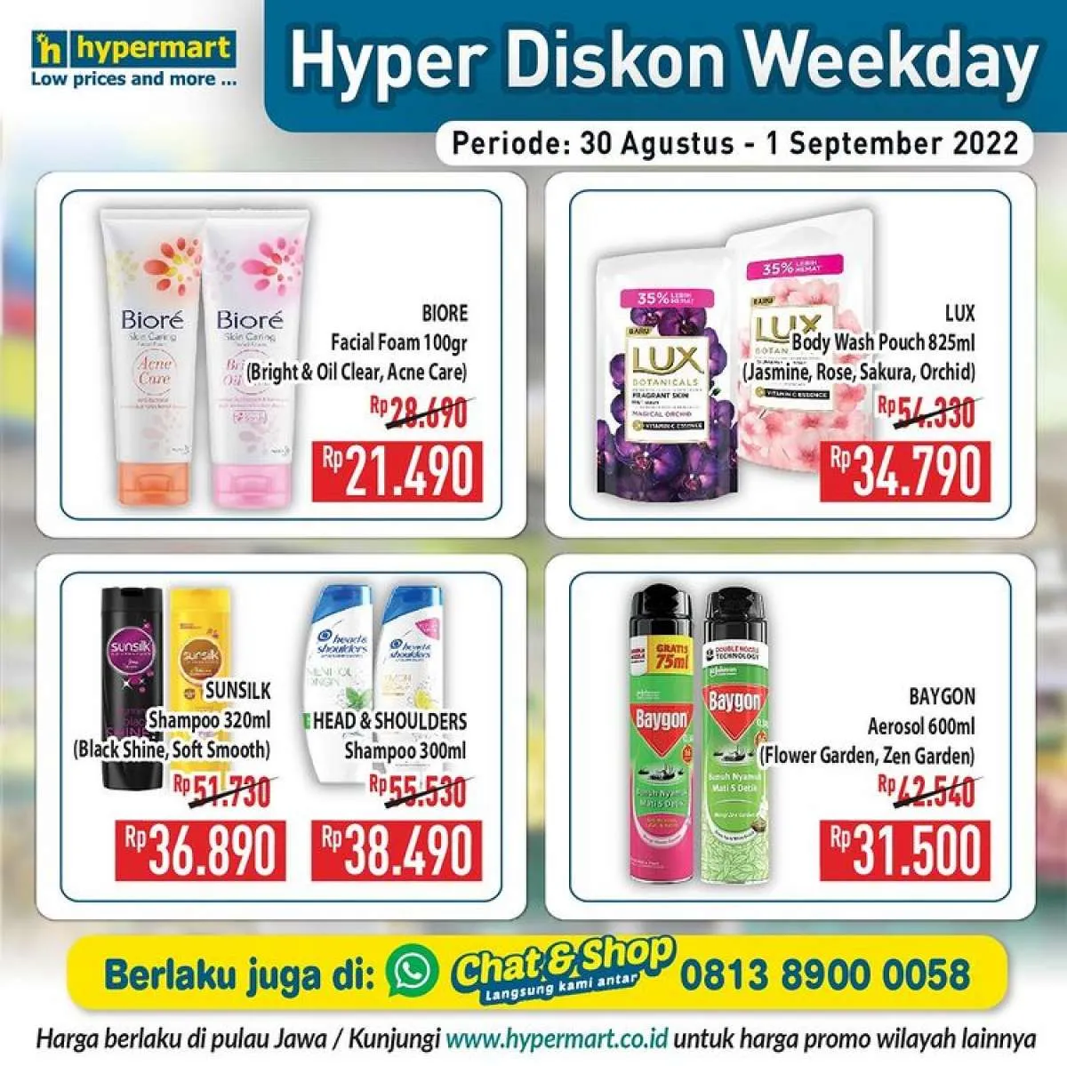Katalog Promo Hypermart Hyper Diskon Weekday Periode 30 Agustus-1 September 2022