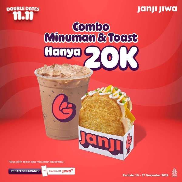 Promo 11.11 di Janji Jiwa 10-17 November 2024
