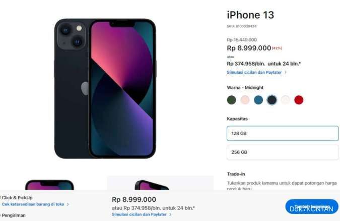 Beli Sekarang! Harga iPhone 13 Resmi iBox Mulai dari Rp 8,9 Jutaan