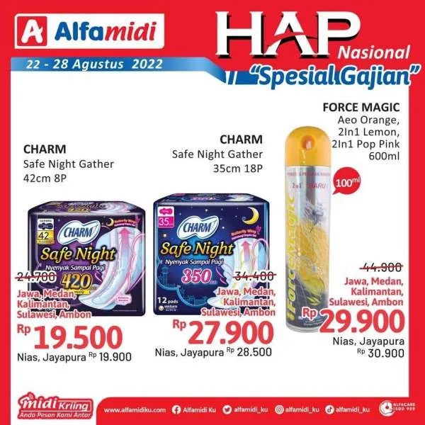Promo Alfamidi Hemat Satu Pekan Spesial Gajian Periode 22-28 Agustus 2022