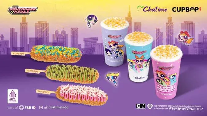Sambut Liburan, Chatime dan Cupbop Rilis Menu The Powerpuff Girls untuk Keluarga