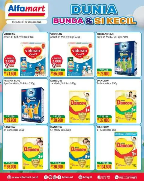 Promo Alfamart Dunia Bunda & Si Kecil Periode 1-15 Oktober 2025