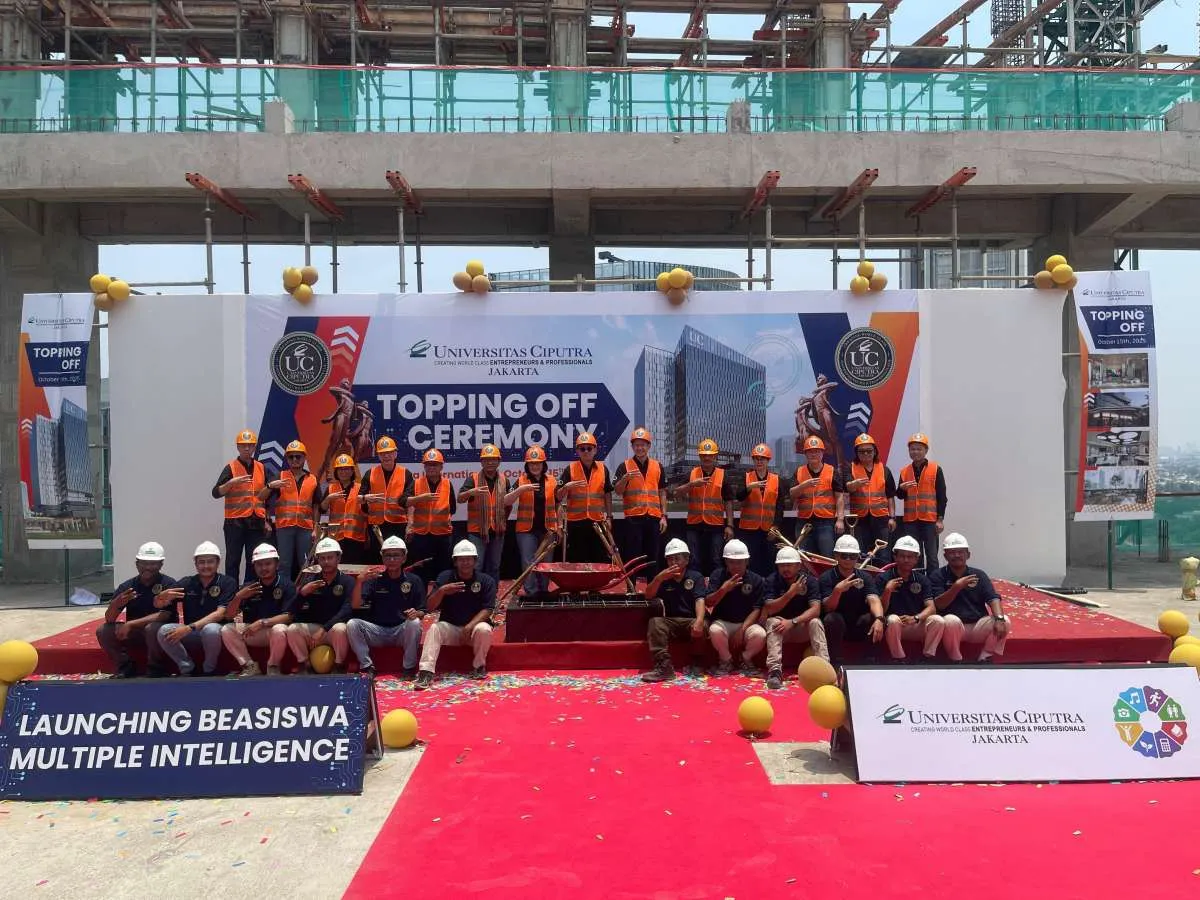 Pembangunan Universitas Ciputra Jakarta Memasuki Fase Topping Off