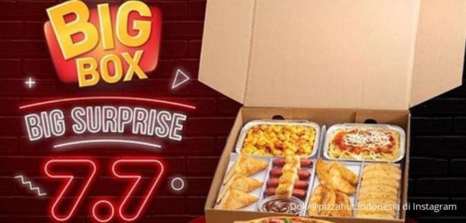 Promo Pizza Hut Terbaru 7 Juli 2023, Paket Big Box Surprise 7.7 Hanya Hari Ini!