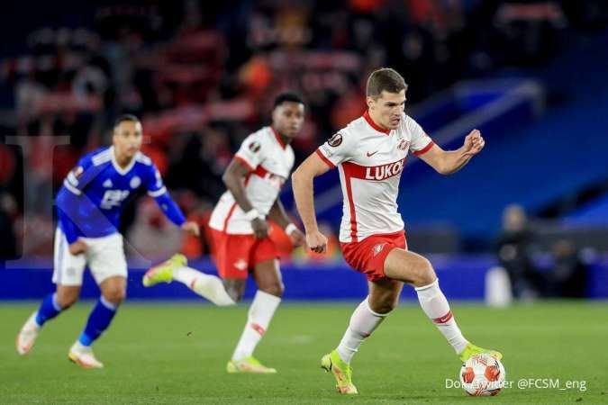 Hasil Liga Europa Leicester City vs Spartak Moskow: Myaso tahan The Foxes 2-2