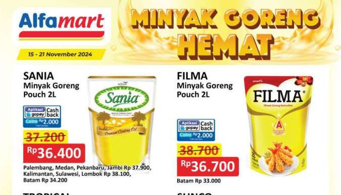 Promo Minyak Goreng Hemat di Alfamart Berakhir Besok, Ada Diskon Rp 5.000 dengan BRI