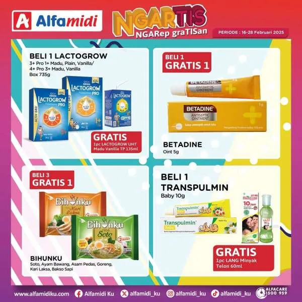 Promo Alfamidi Ngartis (Ngarep Gratisan) Periode 16-28 Februari 2025