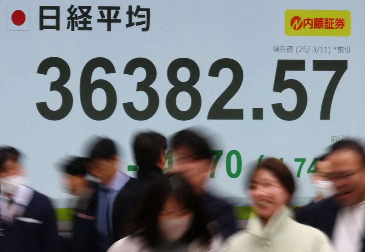 Bursa Jepang Anjlok ke Level Terendah Sejak 2020, Imbas Kekhawatiran Tarif Trump