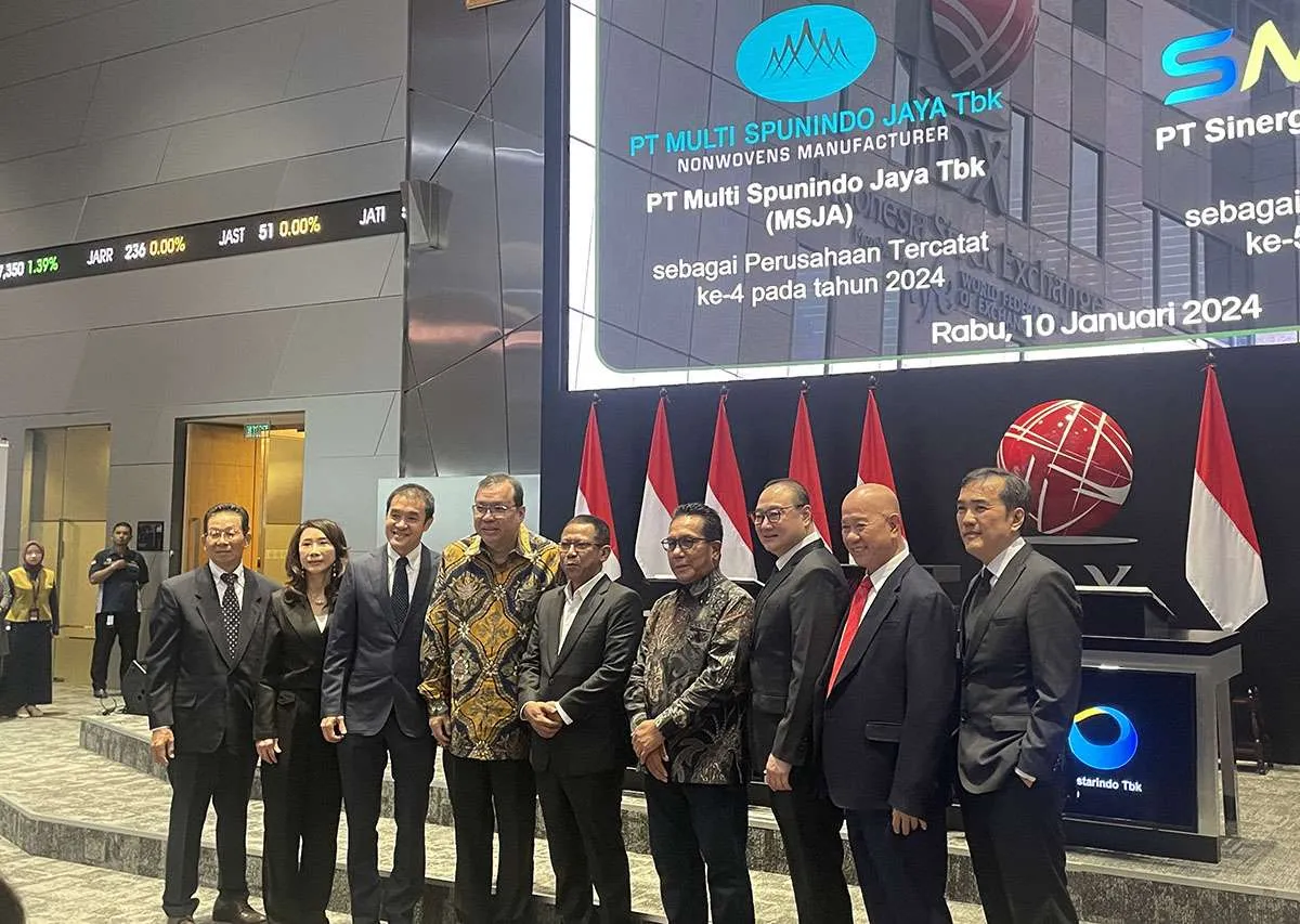 Multi Spunindo Jaya (MSJA) Resmi Melantai di BEI, Harga Sahamnya Naik 4%