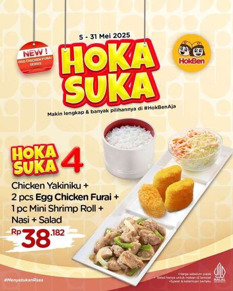 Promo HokBen 5-31 Mei 2025 Spesial Hoka Suka