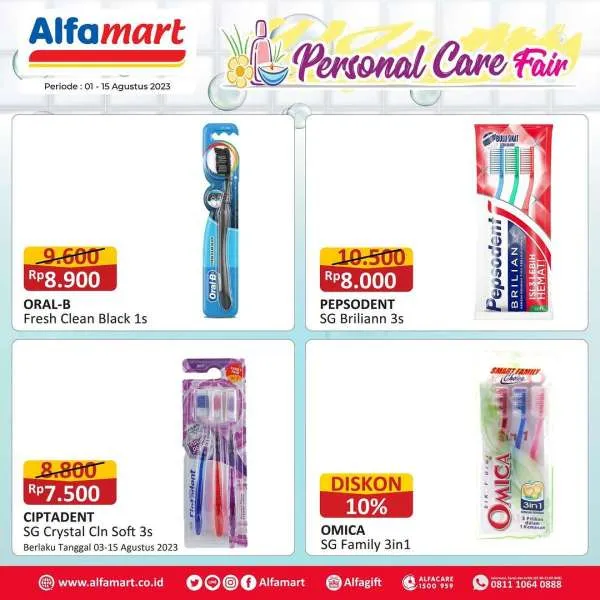 Promo Alfamart Personal Care Fair Periode 1-15 Agustus 2023