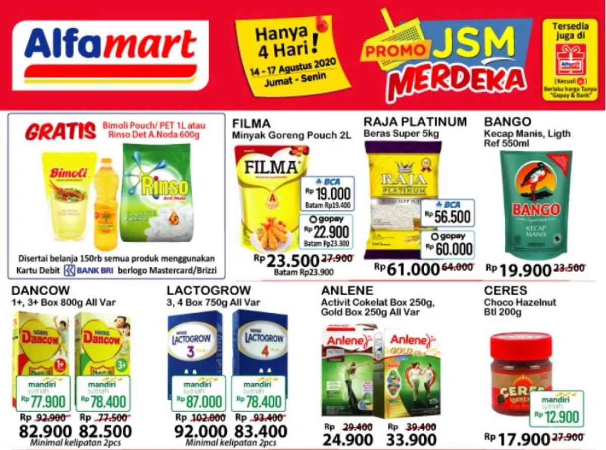 Katalog promo JSM Alfamart 14-17 Agustus 2020, masih berlangsung!