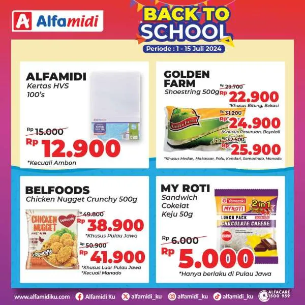 Promo Alfamidi Back to School Periode 1-15 Juli 2024