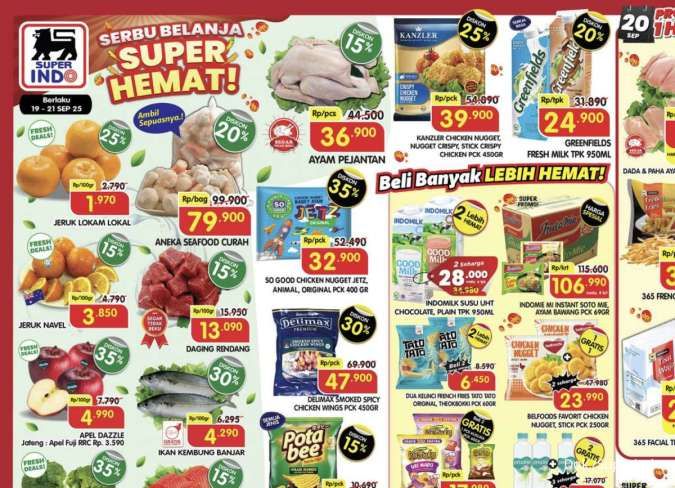  Katalog Promo JSM Superindo Diskon hingga 45% Periode 19-21 September 2025