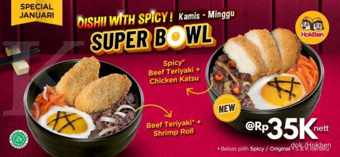 Promo Hokben Super Bowl Oishii Spicy