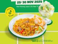 Promo Payday Es Teler 77 sampai 30 November, Nasgor Juara & Es Teler Harga Spesial