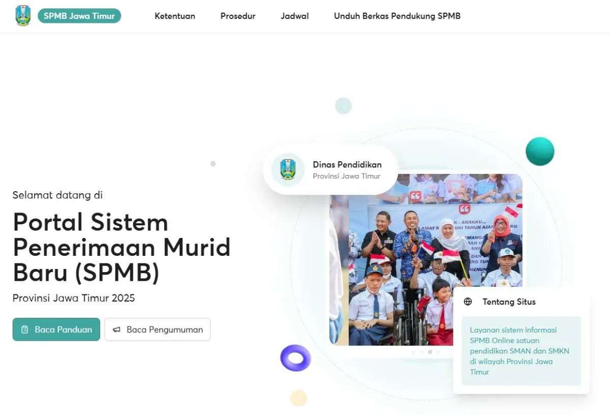 Jadwal SPMB Jatim 2025 Pengambilan PIN oleh Calon Murid Baru, Simak Caranya