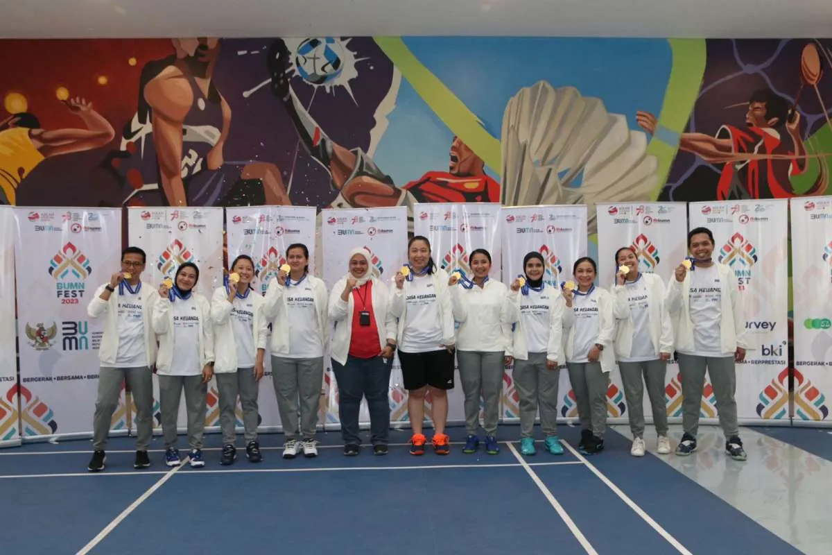 Tim Jasa Keuangan Dominasi Cabang Bulutangkis dan Bola Voli Ajang  BUMN Fest 2023