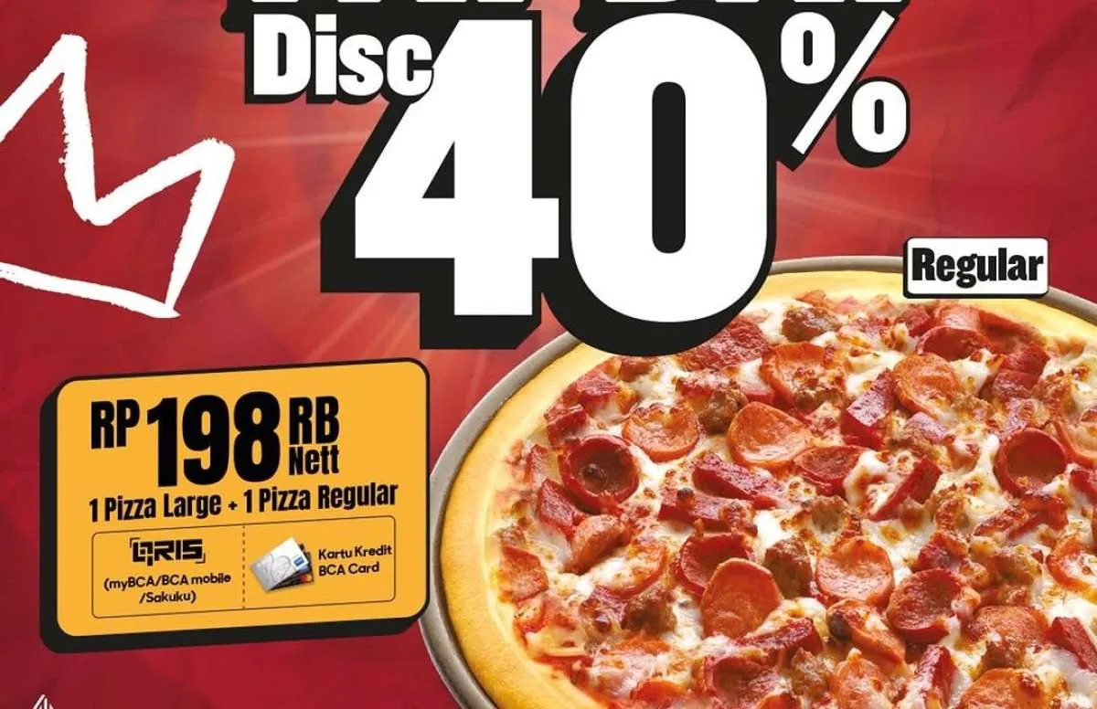 Promo Pizza Hut Payday dengan BCA, Diskon 40% Akan Berakhir Hari Ini 27 Maret 2025