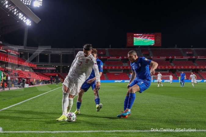 Hasil laga Spanyol vs Yunani di Kualifikasi Piala Dunia 2022