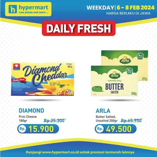 Promo Hypermart Hyper Diskon Weekday Periode 6-8 Februari 2024