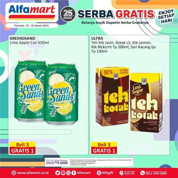 Promo Alfamart Serba Gratis Periode 1-15 Maret 2024