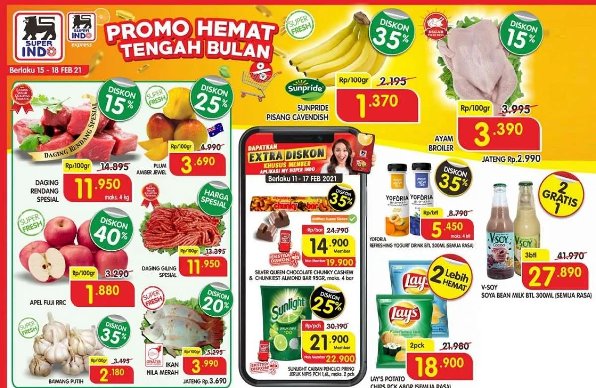 Promo Superindo weekday hari ini diskonan terbaru, 16 Februari 2021!