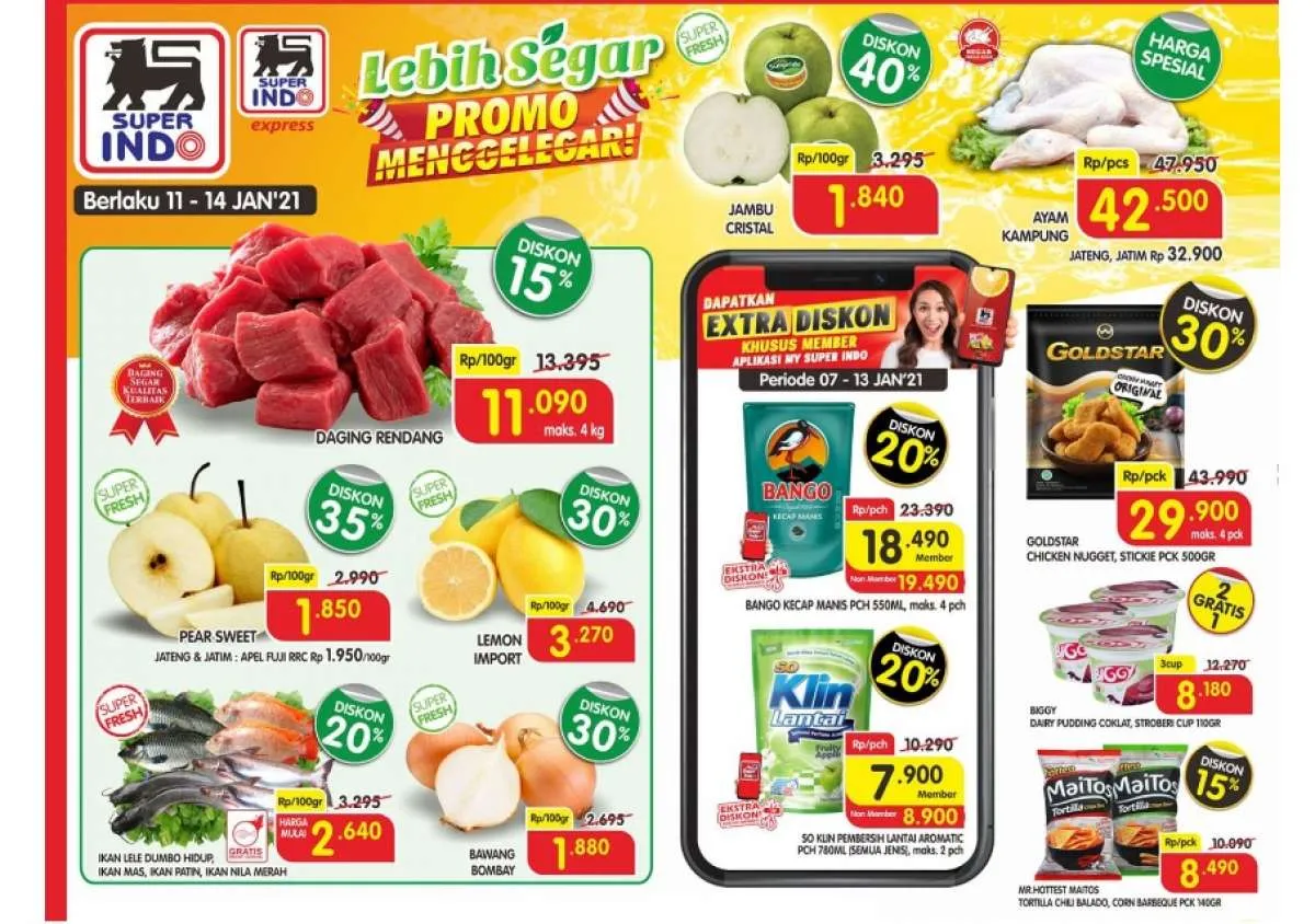 Promo Superindo weekdays 11-14 Januari 2021, diskonan Hari Senin!