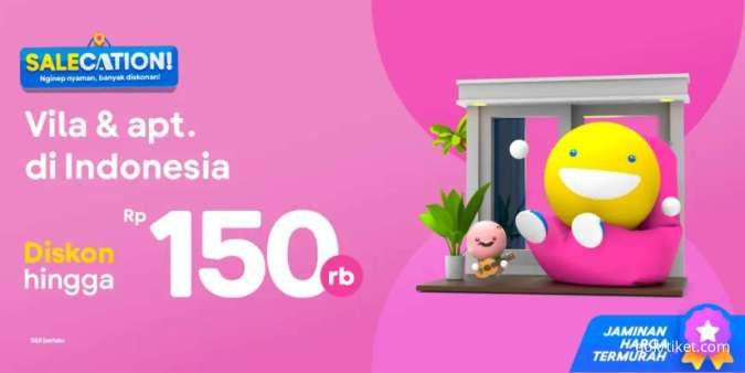 Promo Tiket.com dengan Diskon Vila & Apartemen Indonesia Hingga Rp 150.000