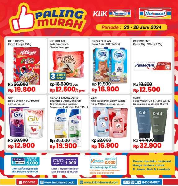 Promo ndomaret Paling Murah 20-26 Juni 2024