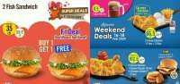 2 Promo AW Restoran Buy 1 Get 1 Fish Sandwich, Weekend 16-18 Februari 2024