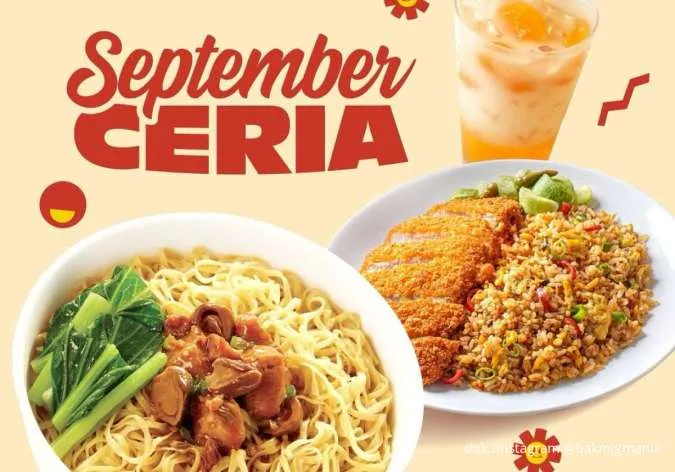 Daftar Promo Bakmi GM September Ceria, Ragam Menu Favorit Mulai Rp 13.000-an