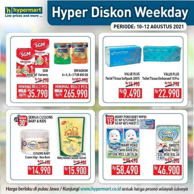 Promo Hypermart diskon Weekday 10-12 Agustus 2021