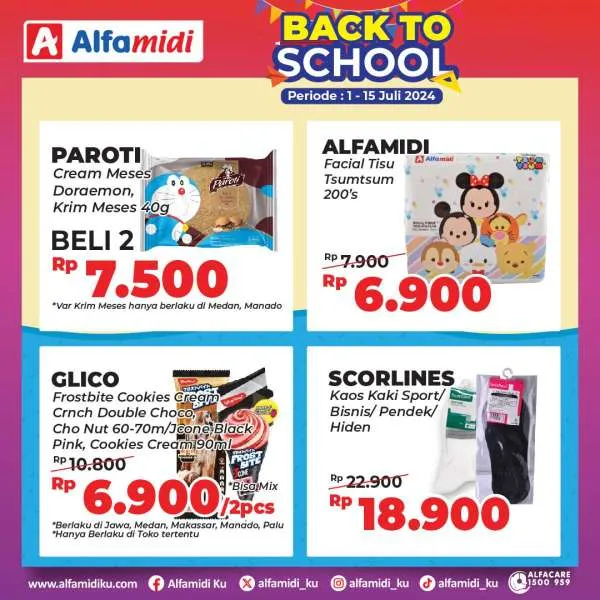 Promo Alfamidi Back to School Periode 1-15 Juli 2024