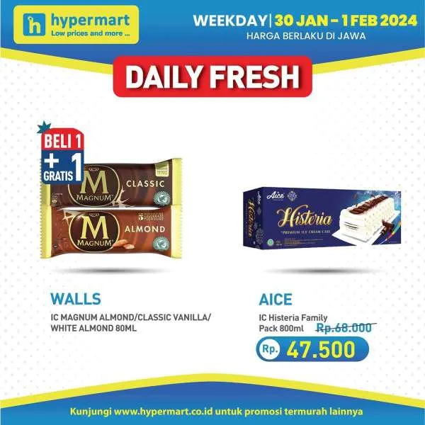 Promo Hypermart Hyper Diskon Weekday Periode 30 Januari-1 Februari 2024